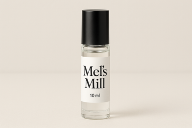 10 ml roller bottle with Mel's Mill label