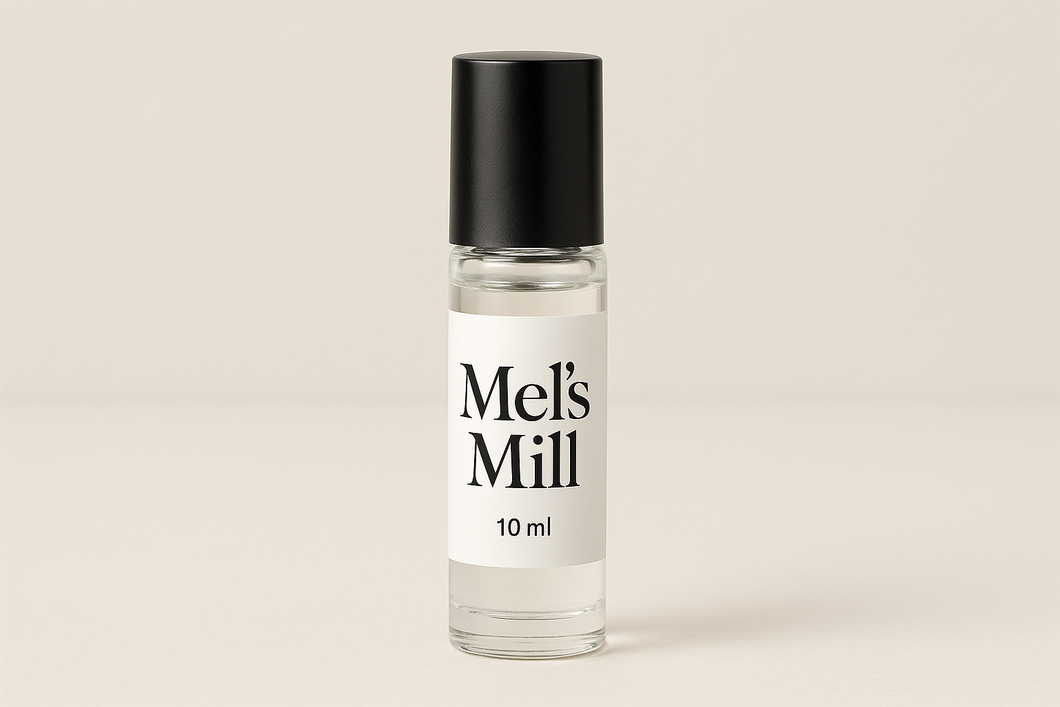 10 ml roller bottle with Mel's Mill label