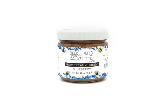 16oz Raw Blueberry Creamy Honey