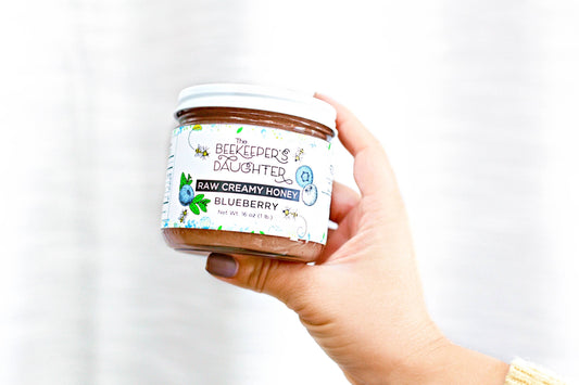 16oz Raw Blueberry Creamy Honey