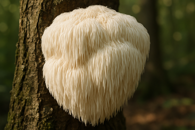 Lion's Mane mushroom image realistic